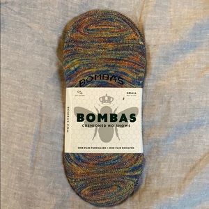 Bombas small cushioned no show socks NEW
